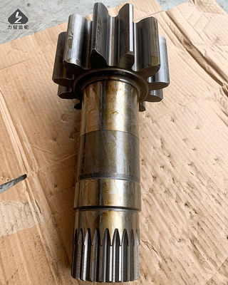 SH265 Swing Pinion Shaft Final Drive 12 ฟัน Excavator Swing Gearbox