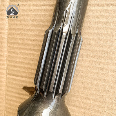 PC200-6 6D102 Excavator Gear Pinion Shaft Forging 14 * 18H205