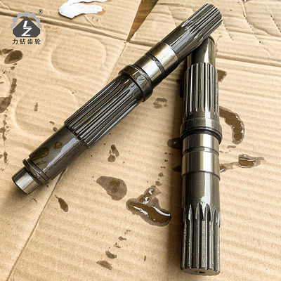 PC120-6 4D102 Excavator Gear Pinion Shaft ชิ้นส่วนเครื่องจักรก่อสร้าง