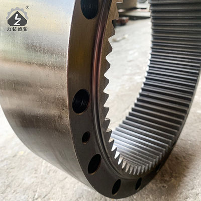 E320C Excavator Swing Ring Gear ชิ้นส่วนเครื่องจักรก่อสร้างไฮดรอลิกโรตารี