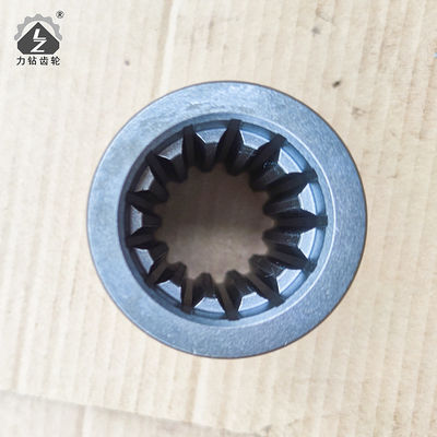 รถขุด E200B Splined เพลาและแขนเดินทางโรตารีฟันคู่