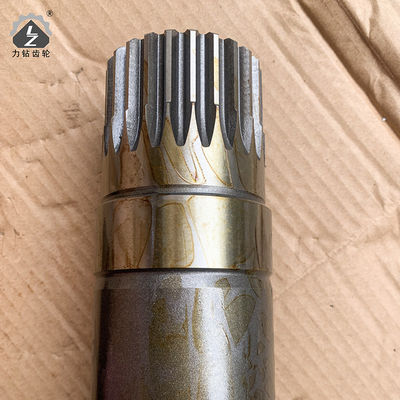SH265 Swing Pinion Shaft Final Drive 12 ฟัน Excavator Swing Gearbox