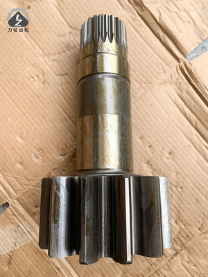 SH265 Swing Pinion Shaft Final Drive 12 ฟัน Excavator Swing Gearbox